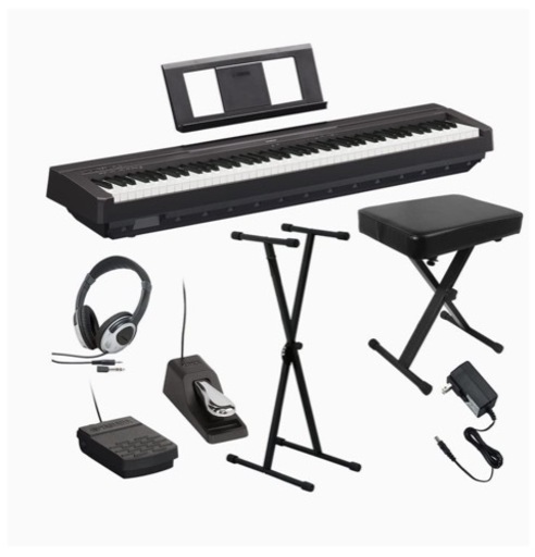 未使用に近い 】YAMAHA P45B 電子ピアノ 88鍵盤 動作確認済み