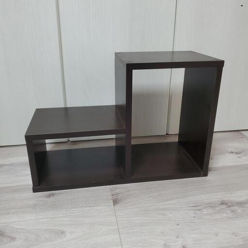 木製収納ラック　ブラウン