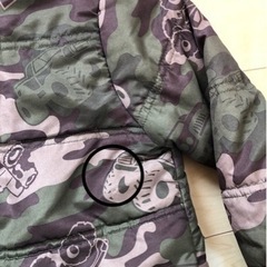 子供用ジャンパー☆90  冬用　アウター　迷彩風の画像