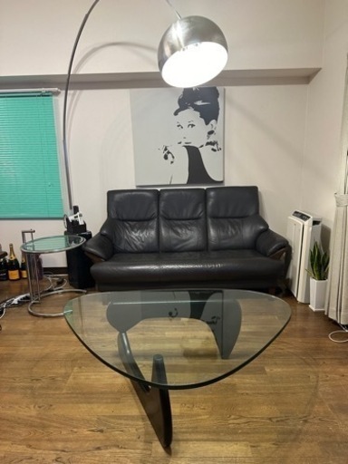 名作 イサムノグチ ISAMU NOGUCHI ノグチテーブル コーヒーテーブル ガラステーブル ローテーブル 強化ガラス