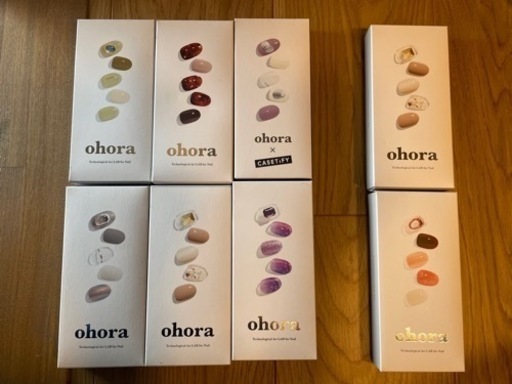 配送相談可】オホーラ ohora ジェルネイルシール 未使用6箱＋パーツ2箱