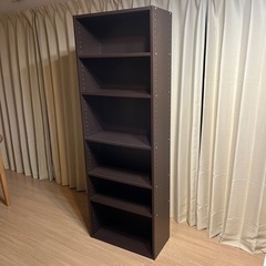 本棚　ブラウンの画像