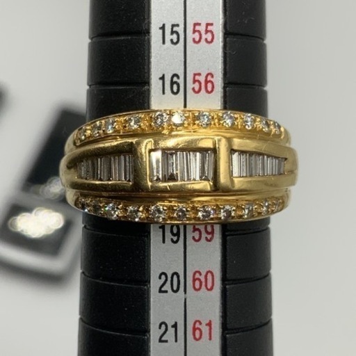 売り切れました。18K 18金　ダイヤモンドリング　8.8g 1.03ct ダイヤモンド指輪