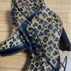 パンプス　23.5cm ヒョウ柄　ハイヒール