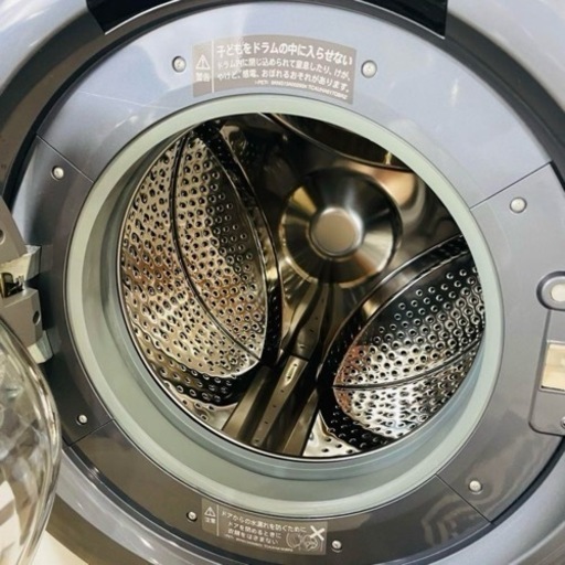 SHARP ドラム式電気洗濯乾燥機 ES-S7B-WL  2017年製