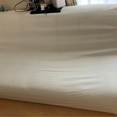 ニトリ収納付きソファーベッド白（革）NシールドPINA4