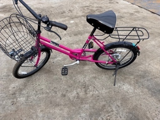 美品　20インチ自転車　6段変速　LEDライト