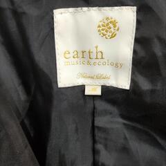 ★レディースコートearth黒★Ｍサイズ★の画像