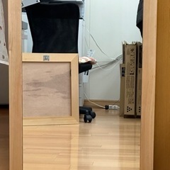 ミラー　木枠　サイズW550✖️H800厚さ180