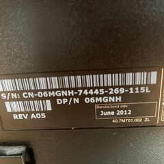 DELL　モニター　縦型使用可能　CN-06MGNH-74445-269-115L ジャンク　の画像
