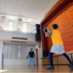 宮城公民館でフレスコボール　次回は2月５日と８日