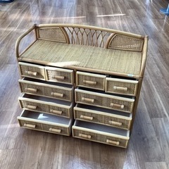ラタンチェスト【町田市再生家具】　232659の画像