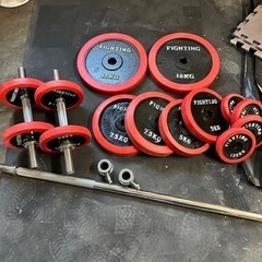 ダンベルバーベル70キロセット　懸垂マシン　ベンチセット