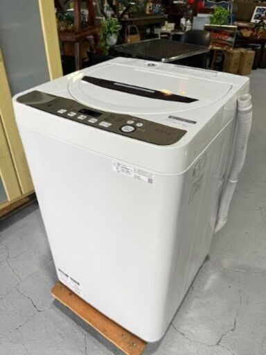 ★SHARP シャープ★ 洗濯機 ES-GE6D-T 6kg 2020年 白 コンパクト シンプル 新生活 一人暮らし 使いやすい