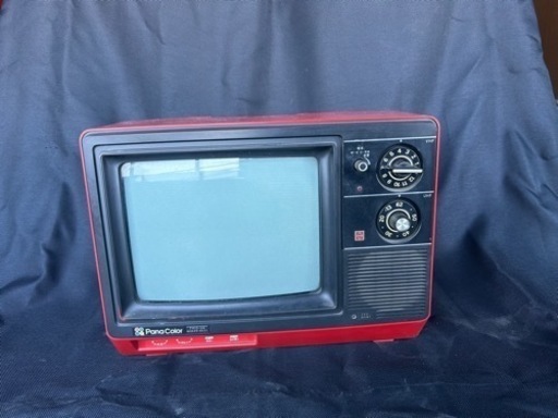 【レトロ家電】アンティークテレビ　赤