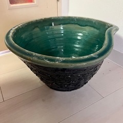 信楽焼　睡蓮鉢(直径最大35cm) メダカ等のビオトープに