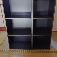 家具 収納家具 カラーボックス2個