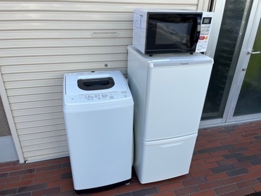 ★極美品★2021年製 Panasonic 冷蔵庫/2020年製 HITACHI 洗濯機/2020年製 ZEPEAL 電子レンジ