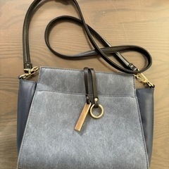 モノコムサ　ミニトート　ショルダーバッグ　青の画像