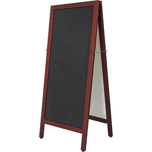 メニューボード 両面ブラックボード 本体寸法(折りたたみ時)450×40×1030mm B4590107