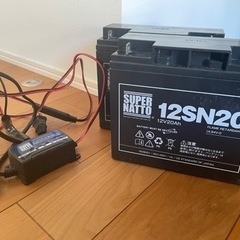 【お取引き中】エレキモーター、電動リール用バッテリー2つセット
