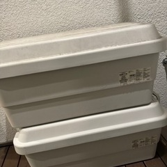 無印良品 ポリプロピレン頑丈収納ボックス 特大サイズ x2個の画像