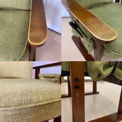 高座椅子 高齢者 肘掛け リクライニング チェアの画像