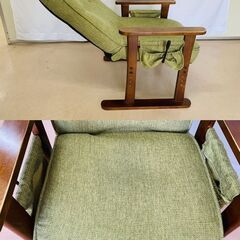 高座椅子 高齢者 肘掛け リクライニング チェアの画像