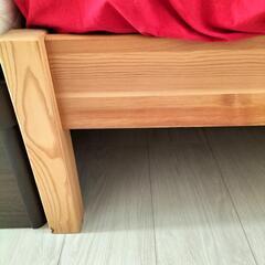 無印良品　パイン材　シングルベッド　マットレスの画像