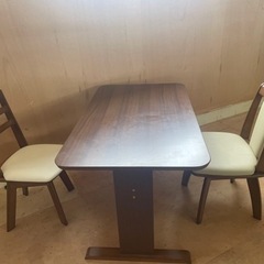 012800 ダイニングセット　イス2脚回転式