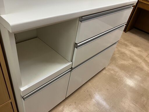 116cm幅?松田家具?レンジボード?食器棚?キッチンボード?スチーム対応?116*49*198?  No.322● ※現金、クレジッ