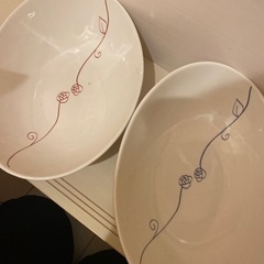 カレーペア皿　と小皿の画像