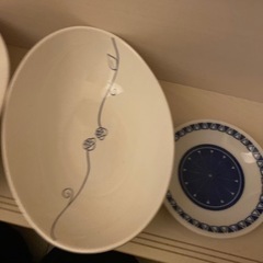 カレーペア皿　と小皿の画像