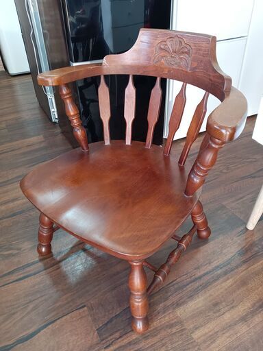 飛騨家具 太平 WIIND　アンティークチェア　サイズ（約）幅63.5×奥48×高69.5　　■近隣配送無料 買取GO‼　栄和店
