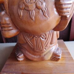 仏像？　木彫りの布袋の画像