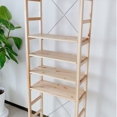(お取引き先決定)無印良品　パイン材ユニットシェルフ　幅58cm...