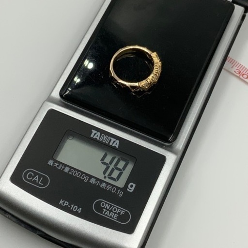 売り切れました。4℃ ヨンドシー　K18 18金　ダイヤモンドリング　4.8g