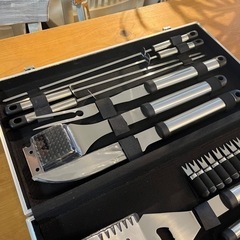 【定価8000円】 バーベキューツール BBQツール 18点セット アウトドア キャンプ グランピング パーティーの画像