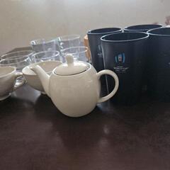 グラスまとめ売り　15個+ティーポット