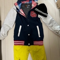 スノボウエアと帽子