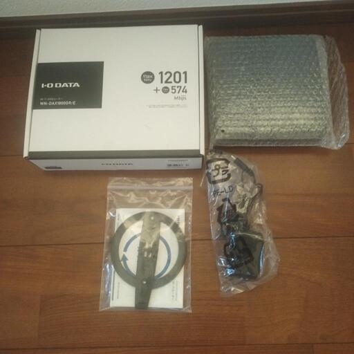 美品★ Wi-Fi6対応 (11ax)★ 無線LANルーター IODATA WN-DAX1800GR /E★動作品★付属品完備品★
