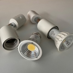 ★計9点★お値下げ！【LEDライト付】スポットライト レールライト用照明器具 E17E26 ソケット+LEDライトの画像