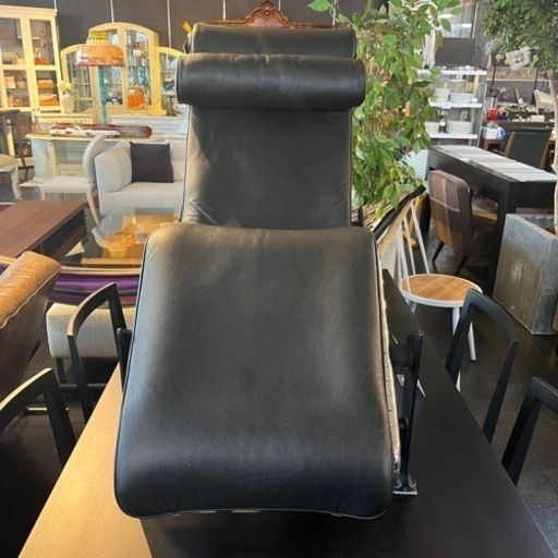 【正規品】 Cassina IXC. カッシーナ イクスシー LC4 シェーンズロング セミアニリンレザー チェア