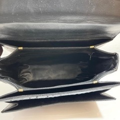 JRA オーストリッチ フォーマルハンドバッグ　ゴールド金具の画像