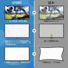 格安　プロジェクタースクリーン　100インチ　シワ防止加工