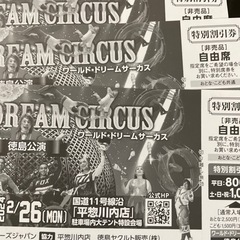 サーカスチケット　3枚セット