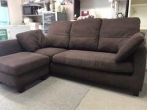 取引中　3人掛け　カウチソファ　布　L字　3P 程度良好