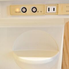 【750】大型ボウル三面鏡付シャンプードレッサー洗面化粧台ピンク混合水栓の画像