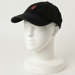 【NANO universe】『ナノユニバース　スモールロゴベースボールキャップ　黒　フリーサイズ　ユニセックス』野球帽　帽子　おしゃれ　男女兼用の画像