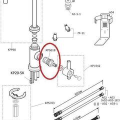 【クリンスイ】本体アンダーシンク型A101ビルトイン浄水器パッキン交換必要の画像